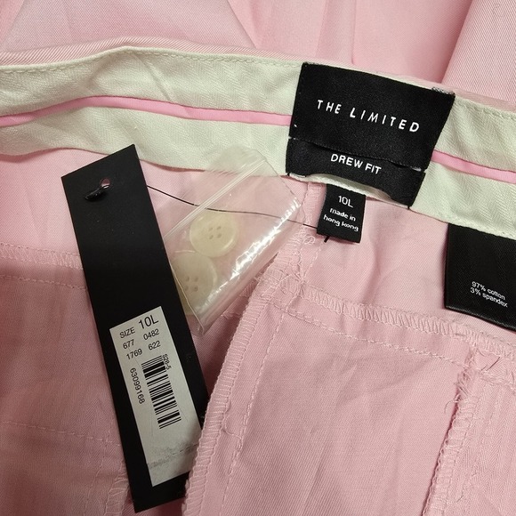 The Limited Pants Womens 10L Pink Drew Fit‎ Flared Leg Lightweight Office Boho - Picture 5 of 13